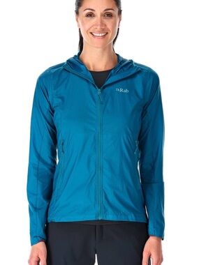 Rab Vital Hooded Windbreaker Jacket Blue Women’s US Medium M (UK 12)